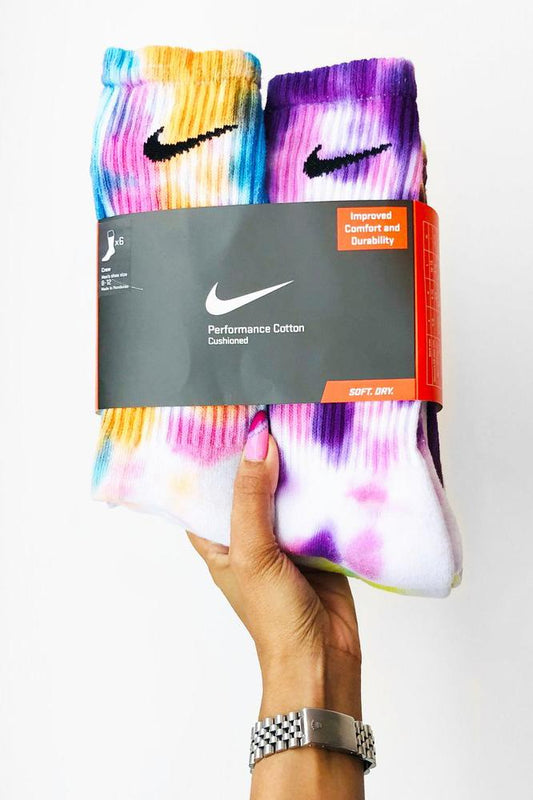 Custom LacedUp x Nike Dyed Socks